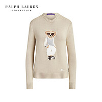 拉夫劳伦 RALPH LAURENCOLLECTION女装 23年春宽松版绞花Polo小熊针织衫RL91793