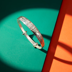 京东京造银首饰_京东京造 银手镯999足银镯子 龙凤镯30g±1 生日礼物