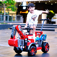 starry care 儿童玩具电动挖掘机可坐可骑大号挖土机工程车2-3-6岁 遛娃款