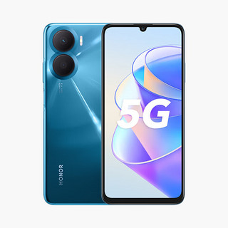 HONOR 荣耀 畅玩40 Plus 5000万超清影像 6000mAh大电池 侧边指纹解锁 5G手机 8GB+256GB 魅海蓝