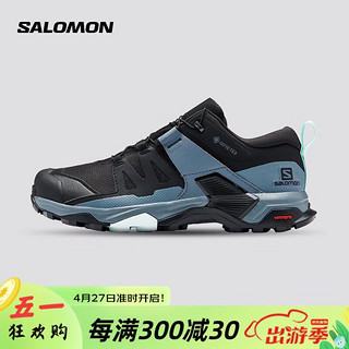 salomon 萨洛蒙 女款 户外运动防水透气舒适稳定包裹防护徒步鞋 X ULTRA 4 GTX 黑色 412896 UK6(39 1/3)