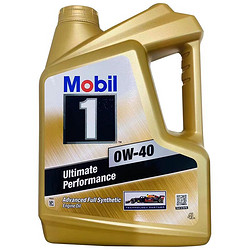 Mobil 美孚 金装1号全合成机油 0W-40 4L/桶 SN级 亚太版