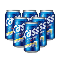 cass 凯狮 原装进口啤酒 清爽原味 355ml*6罐