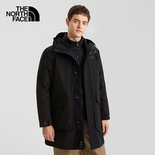 北面 TheNorthFace北面三合一男22秋冬户外防风保暖羽绒内胆夹克外套 7QT5 KX7/黑色 XL