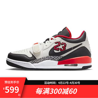 NIKE 耐克 AIR JORDAN LEGACY 312 LOW 低帮黑白红复古篮球鞋 FJ7221-101 42.5