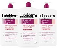 Lubriderm Advanced Therapy 保湿乳液适合超干性皮肤，不油腻配方，24 液量盎司（约680.39g），3 包
