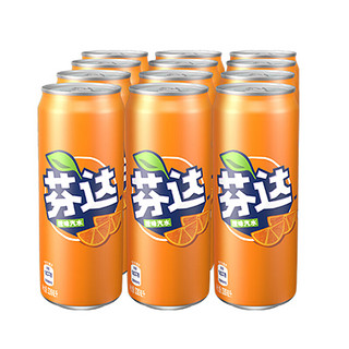 Fanta 芬达 汽水 橙味 330ml*12听 夜光罐