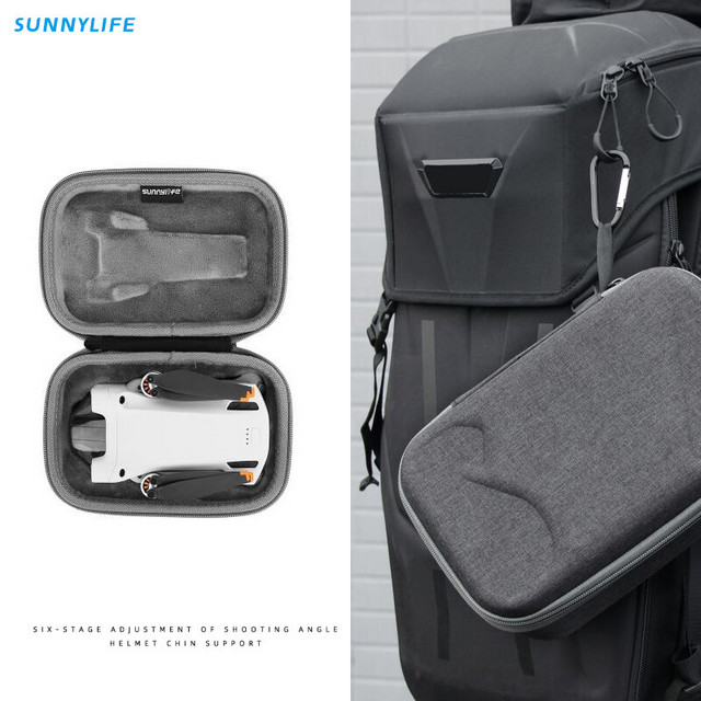 SUNNYLIFE 适用于DJI大疆MINI3 PRO收纳箱RC带屏遥控器防水防爆防潮安全手提箱包 机身收纳包