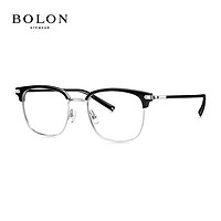 essilor 依视路 暴龙近视眼镜框复古商务光学眼镜架 BJ6105+依视路1.67钻晶A4或膜岩