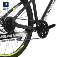迪卡侬ST520山地车自行车单盘530变速540学生成人女男OVB1 27.5英寸 ST530银色L号 9速 其他