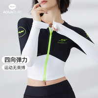 AquaPlay泳衣女款保守分体遮肚显瘦游泳衣泳装专业防晒速干冲浪服