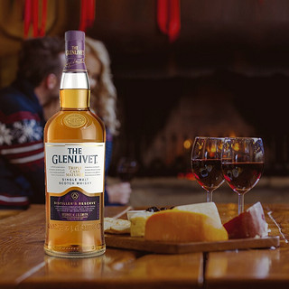 格兰威特（ThE GLENLIVET）12年初填桶 陈酿单一麦芽苏格兰威士忌酒 三桶酿酒师珍藏桶1000ml