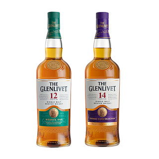 格兰威特 12年+14年 酿单一麦芽苏格兰威士忌双瓶礼盒 700ml