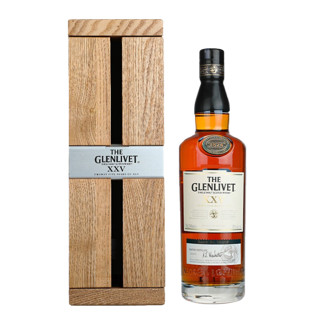 格兰威特 25年 43度 700ml陈酿单一麦芽苏格兰威士忌 礼盒装进口洋酒 Glenlivet