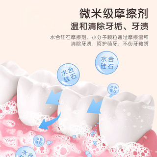 小浣熊3-12岁宝宝儿童牙膏换牙期口腔清洁水果味护齿牙膏 70g护齿牙膏+牙刷x2支
