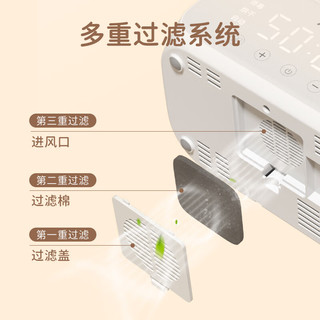 AUX 奥克斯 奶瓶消毒器5663A2婴儿蒸汽消毒锅多功能杀菌烘干二合一家用白色