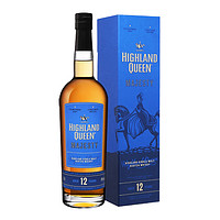 高地女王（HIGHLAND QUEEN）宝树行 高地女王威士忌 苏格兰原装进口洋酒 12年700ml