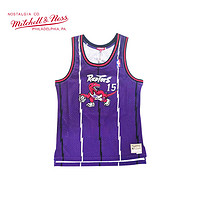 mitchell & ness 复古球衣女款 SW球迷版 NBA猛龙队卡特98赛季 MN篮球服运动背心 紫色 S