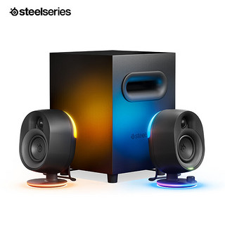 Steelseries 赛睿 有线/蓝牙音响 Arena 7 电脑音响台式多媒体音箱电竞游戏音响 2.0立体声 低音炮  RGB灯效