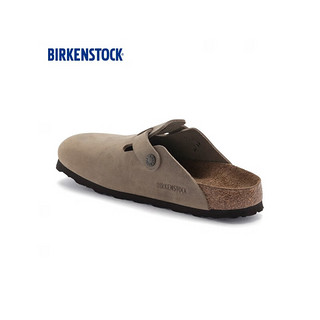 BIRKENSTOCK拖鞋百搭室外拖鞋头层牛皮进口拖鞋Boston系列 棕色窄版1019484 36
