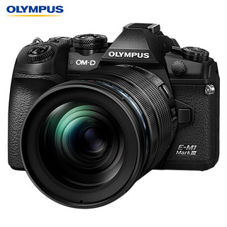 OLYMPUS 奥林巴斯 E-M1 Mark III M4/3画幅 微单相机 黑色 12-100mm F4.0 PRO 长焦镜头 单头套机