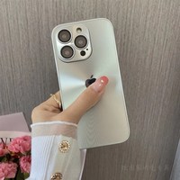 防摔 手机壳 镜头膜 极光镭射经典银微磨砂 硅胶+PC+超纤