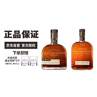 活福（Woodford）美国进口 威士忌组合装 活福波本375ml+活福双桶375ml双拼组合（含2个活福酒杯）