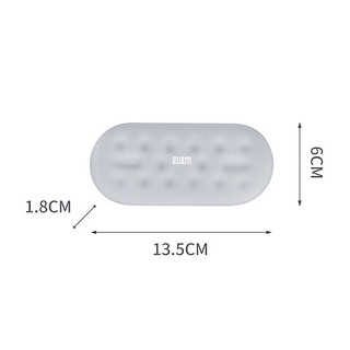BUBM 记忆棉鼠标垫 键盘鼠标手托护腕游戏垫 腕托舒适布面防滑纹理人体工学腕垫 MHST-B 短款灰色
