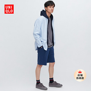 UNIQLO 优衣库 水洗针织松紧短裤 455891