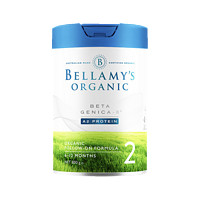 BELLAMY'S 贝拉米 白金版 有机婴儿配方奶粉 2段 800g