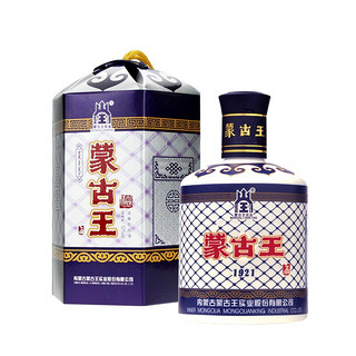 蒙古王 蓝色故乡 浓香型白酒 52度蓝包475ml