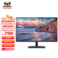 ViewSonic 优派 VA2761-2K-HD 27英寸VA显示器