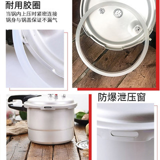 双喜 DOUBLE HAPPINESS 高压锅燃气电磁炉通用压力锅22CM带蒸格QL2210Z