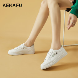 珂卡芙小白鞋女2023夏季新款平底超火百搭运动休闲鞋时尚潮流板鞋女