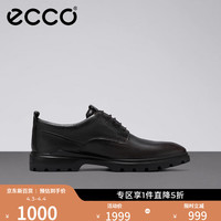 ecco 爱步 皮鞋男商务 新品通勤正装德比鞋 适途型走521834 摩卡色52183401178 40