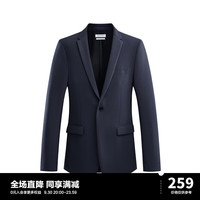 太平鸟男装 深蓝色西装男商务休闲便服西服B1BAA4X05 深蓝色 XXL 修身