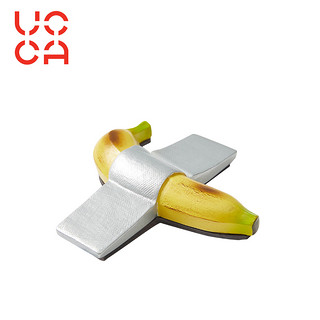 UCCA x 莫瑞吉奥·卡特兰展览衍生品喜剧演员香蕉磁吸冰箱贴树脂