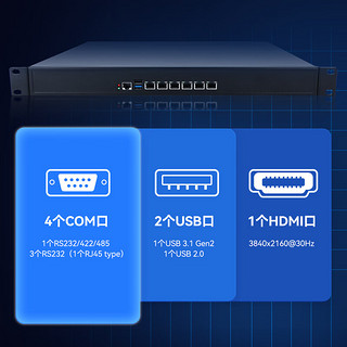 Dongtintech东田1U多网口工控机 6网口4串口网络安全主机工业电脑DT-61012-J6412 J6412/4G/1T