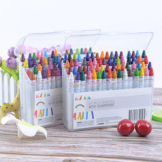 64色油画棒宝宝蜡笔儿童绘画套装小学生用幼儿园油化棒腊笔包邮