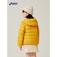 ASICS 亚瑟士 童装新款冬季男女中大童轻薄不肿羽绒服外套 753黄色