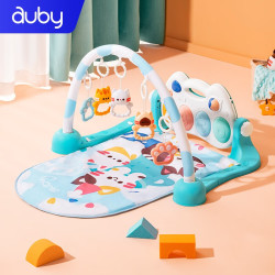 auby澳贝脚踏钢琴健身架音乐早教012个月宝宝3新生婴儿玩具礼盒装1岁