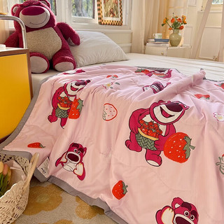 A类儿童被子空调被盖毯   草莓熊
