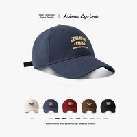 Alissa Cyrine字母鸭舌帽大头围棒球帽显瘦四季款时尚百搭帽子