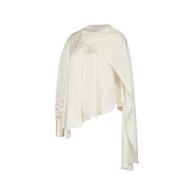 JWANDERSON JW ANDERSON 21春夏新款奢侈品女士不对称立领上衣TP0141-PG0513 米白色 12