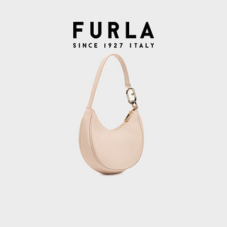 FURLA芙拉PRIMAVERA 2022年早春新品女士月亮型小号腋下包 浅粉色