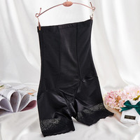 芬腾 女士塑身短裤棉质2022年新款高弹收腹提臀裤束腰舒适透气女士束身裤单条 黑色 L