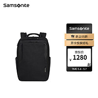 Samsonite 新秀丽 背包男士双肩包大容量商务通勤电脑包出行书包KL6双肩电脑 黑色大号