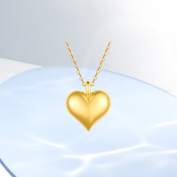 曼卡龙珠宝首饰_mclon 曼卡龙 小爱心吊坠18k金挂坠时尚百搭送礼物(配