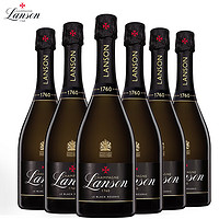 兰颂（Lanson）法国兰颂黑色珍藏香槟起泡酒原瓶进口红酒 750ml*6整箱礼盒装