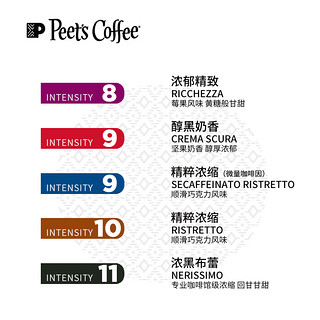 Peet's COFFEE 皮爷 进口精品胶囊咖啡 10粒